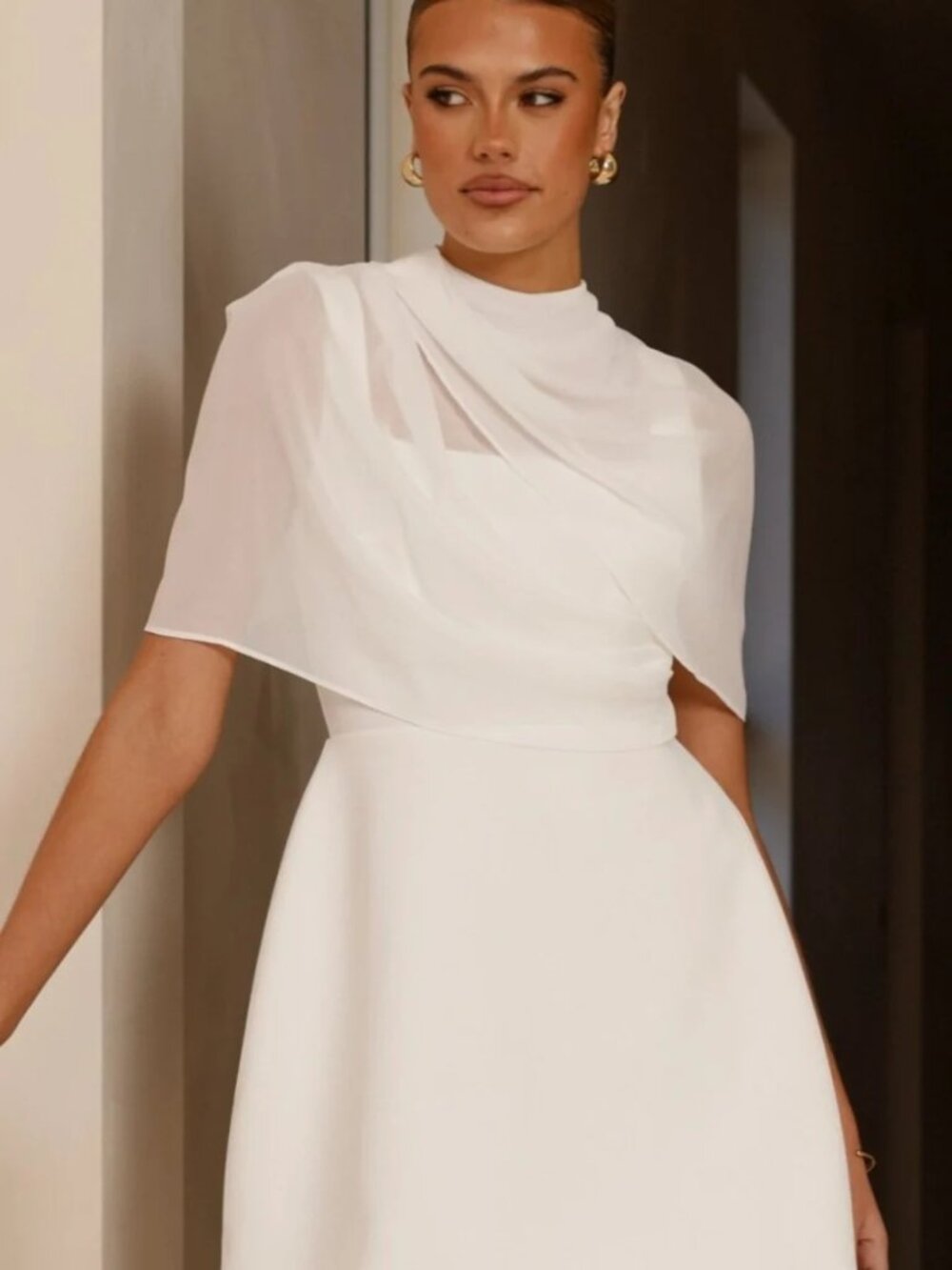 Billy J Boutique Zahni Mini Dress in White (US size 6)